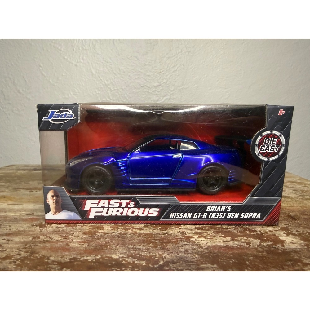 Jada Toys Fast and Furious Brian's Nissan GT-R (R35) Ben Sopra Diecast Car - Picture 1 of 4